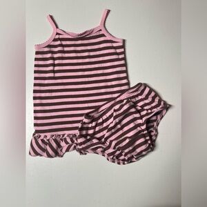 Baby Gap Spaghetti Strap Dress & Diapers Cover Set - Youth Size 6-12 Months